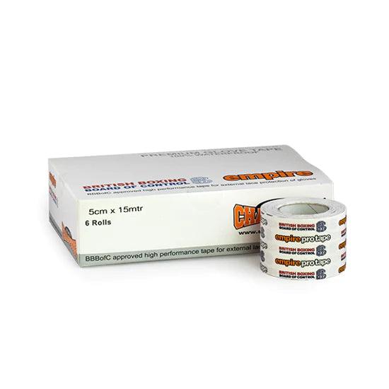 Empire BBBoC Gloves Tape 5cm Box of 6 - RINGMASTER SPORTS - Made For Champions