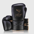 Fly Superlace X Black Gold Gloves - RINGMASTER SPORTS - Made For Champions