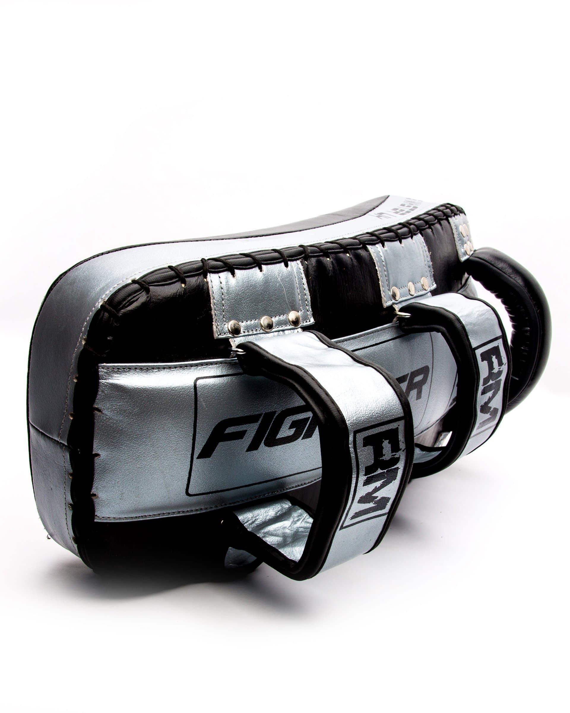 RingMaster Sports One Size Arm Pads Genuine Leather Blue and White (Single Item)image 1