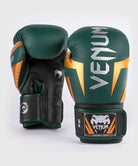 Venum Elite Boxing Gloves - Green/Bronze/Silver Image 1