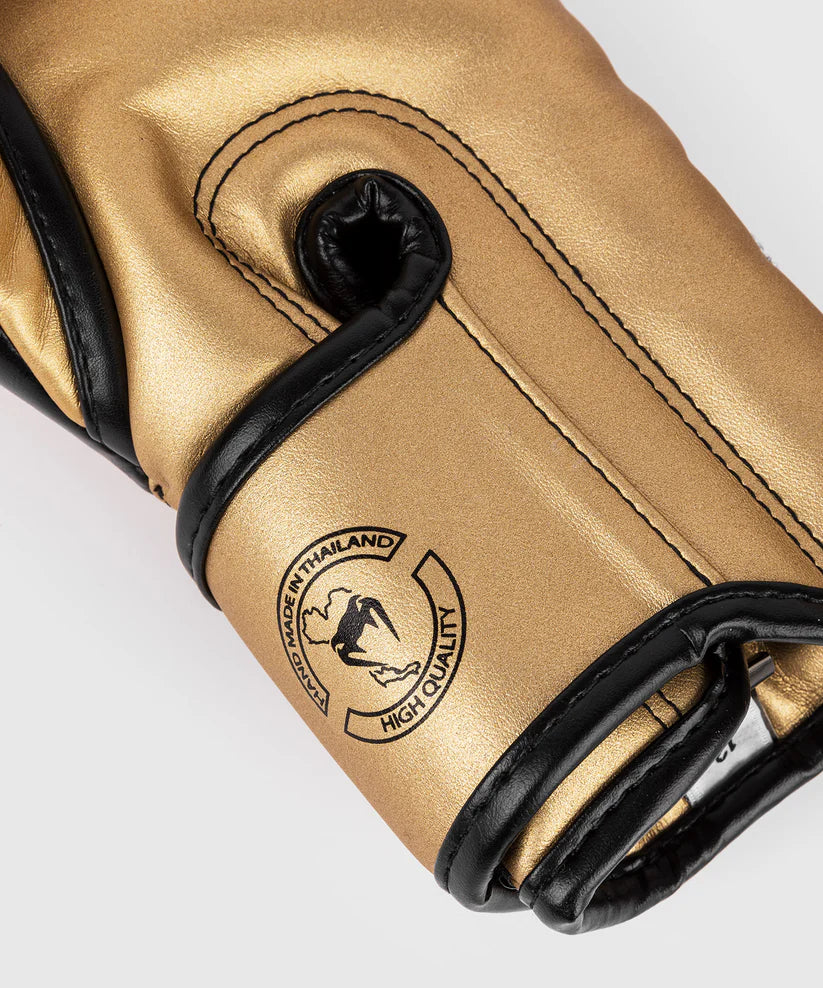 Venum Elite Boxing Gloves - Gold/Black Image 3