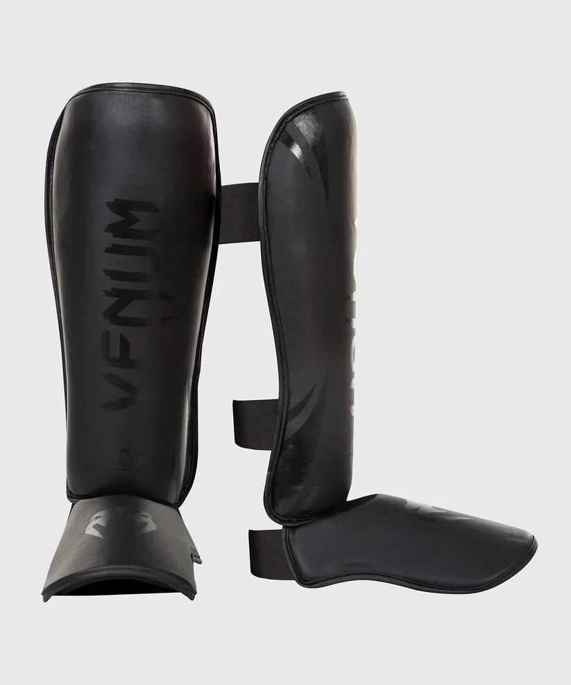 Venum Challenger Standup Shin Guards - Matte/Black Image 1