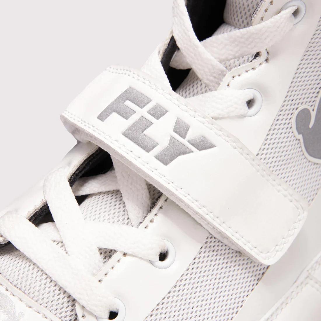 Fly Storm Boxing Boots White - RINGMASTER SPORTS - Made For Champions