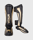 Venum Elite Standup Shinguards - Black/Gold Image 1