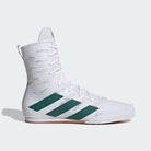 Adidas BOX HOG 4 Boxing Shoes White Green Image 1