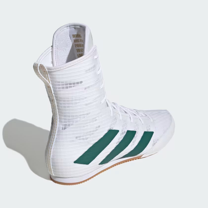 Adidas BOX HOG 4 Boxing Shoes White Green Image 5