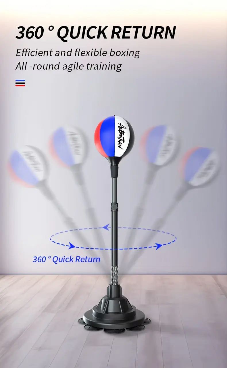 Boxing Reflex Ball Set with Base and Adjustable Stand Image 2