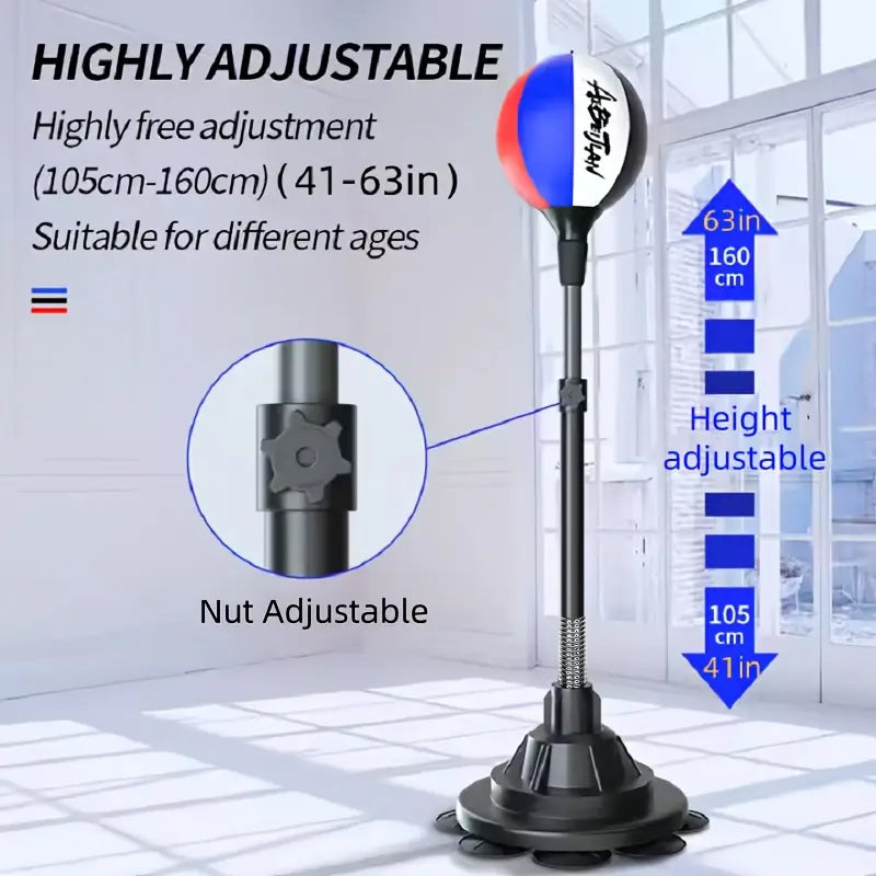Boxing Reflex Ball Set with Base and Adjustable Stand Image 6