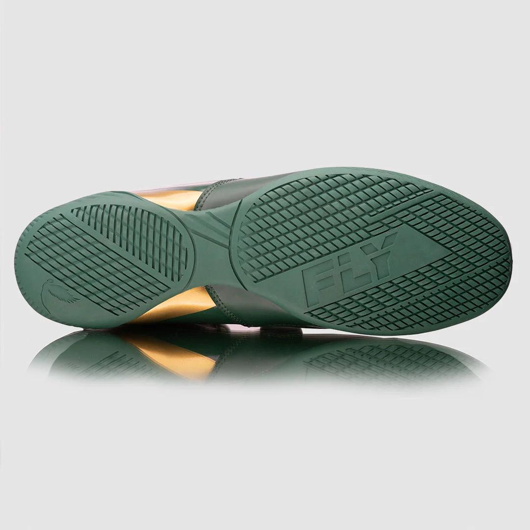 Fly Storm Boxing Boots Green - RINGMASTER SPORTS - Made For Champions