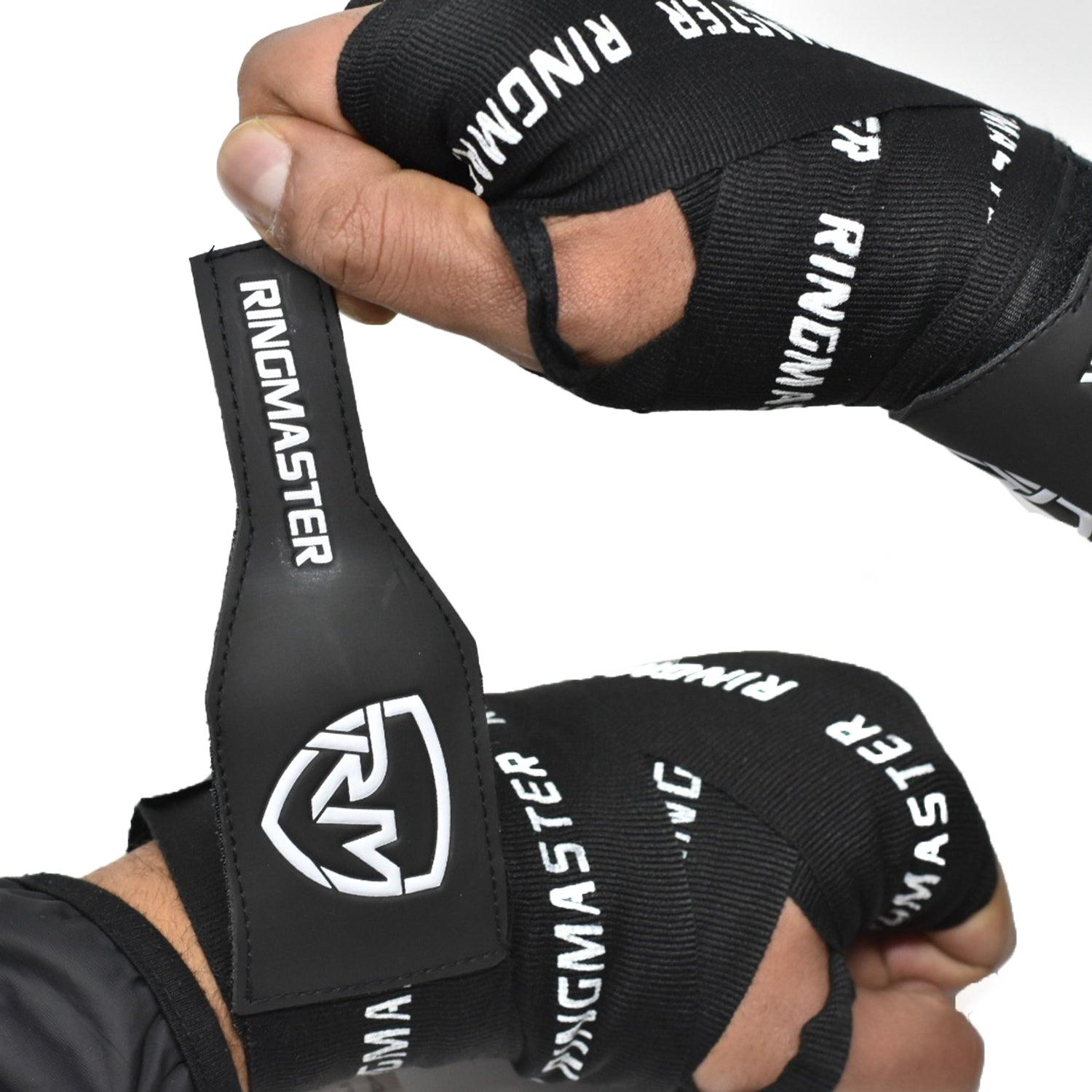 RingMaster Sports Hand Wraps Champion Series Black 4.5m - RINGMASTER SPORTS - Made For Champions