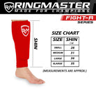 RingMaster Sports Elastic Shin Pads Red - RINGMASTER SPORTS - Made For Champions