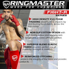 RingMaster Sports Elastic Shin Pads Red - RINGMASTER SPORTS - Made For Champions