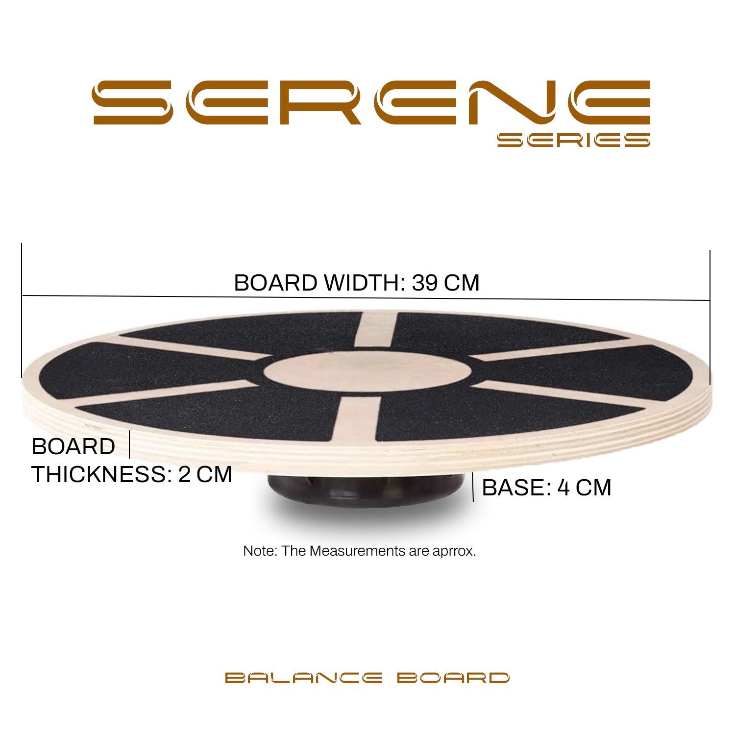 Wooden Balance Board, ANTI SLIP SURFACE, Exercise Fitness Workout Rehabilitation Training Exercise Wobble Board iamge 4