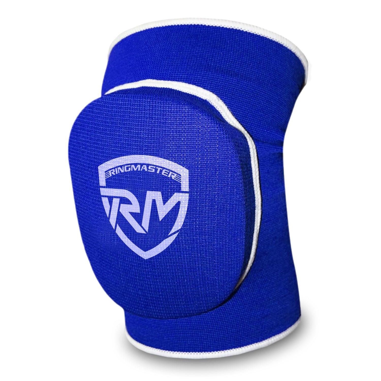 RingMaster Sports Elastic Knee Pads Champion Series Blue 1