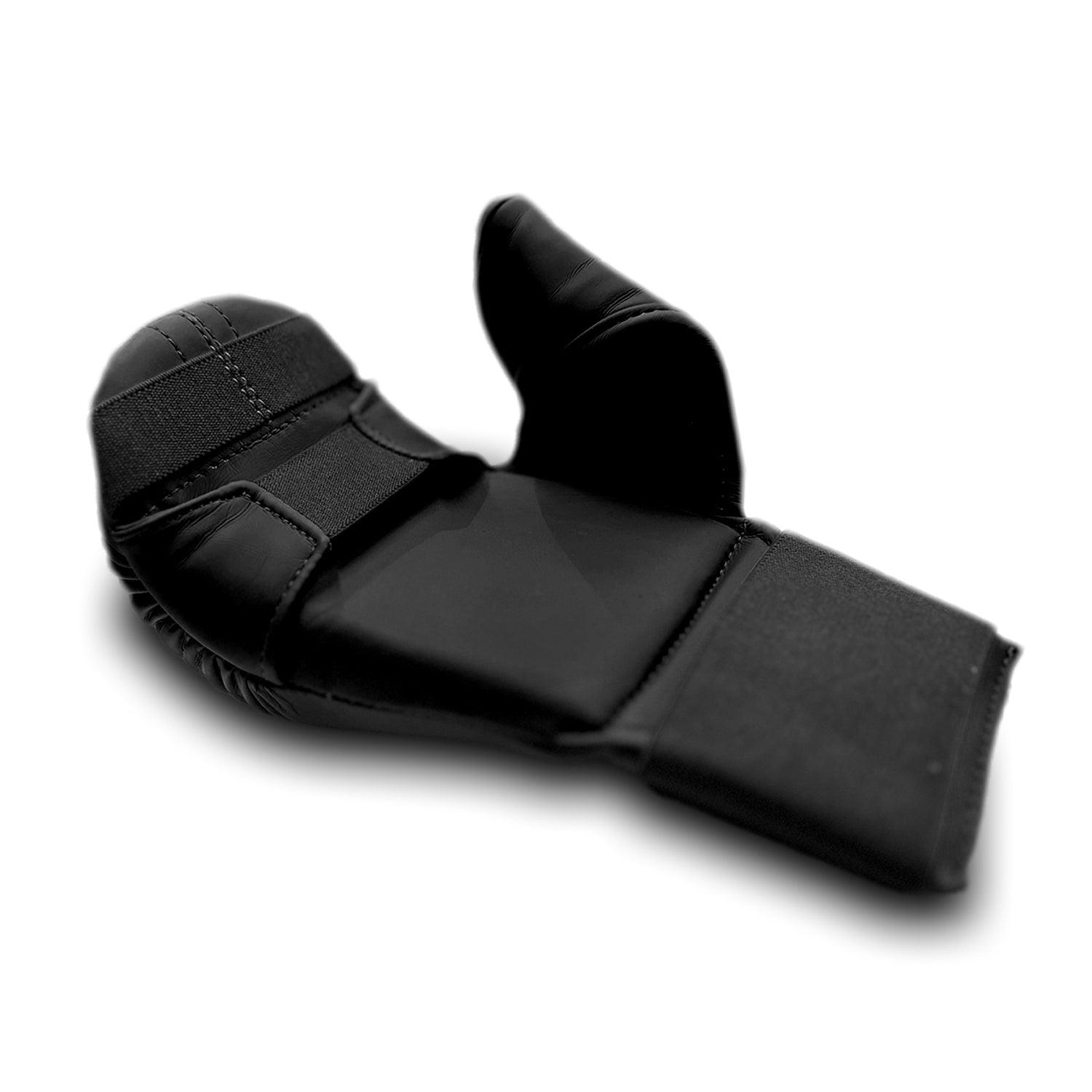 RingMaster Sports Synthetic Leather WKF Styled Kids Karate Gloves Black marital arts image 2