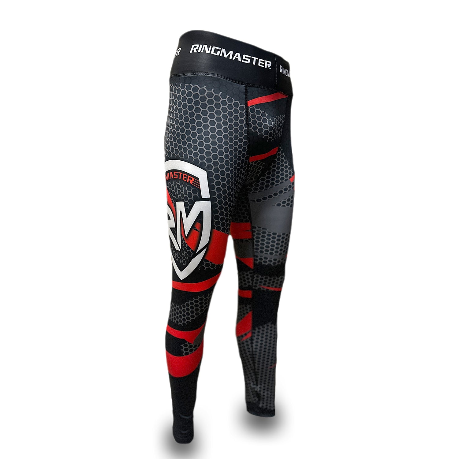 RingMaster Sports Warrior Series Spats Black Red image 1