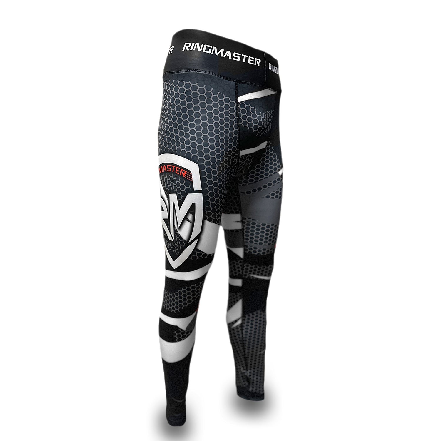 RingMaster Sports Warrior Series Spats Black White image 1