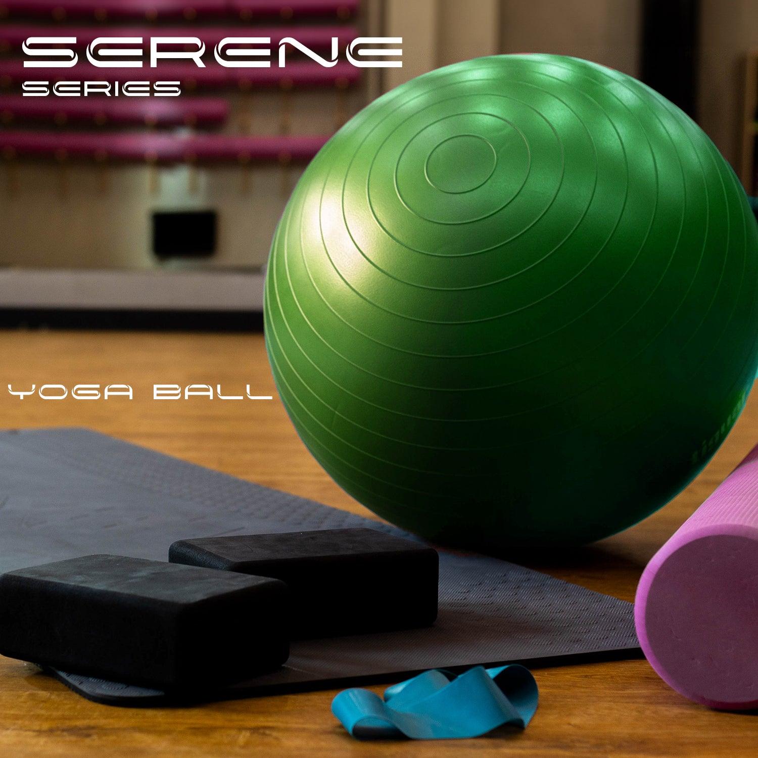 Yoga Balls Serene Series Green 75cm fitness exercise flexibility gym image 5