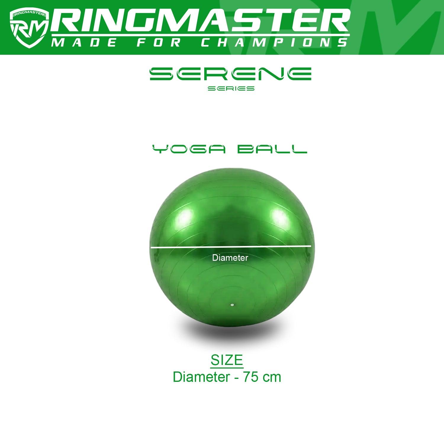 Yoga Balls Serene Series Green 75cm fitness exercise flexibility gym image 4