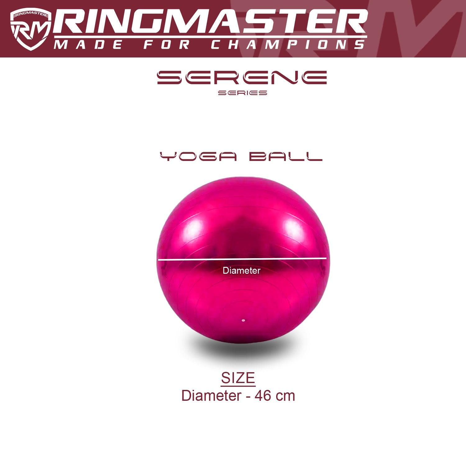 Yoga Balls Serene Series Pink 46cm fitness exercise flexibility gym image 4