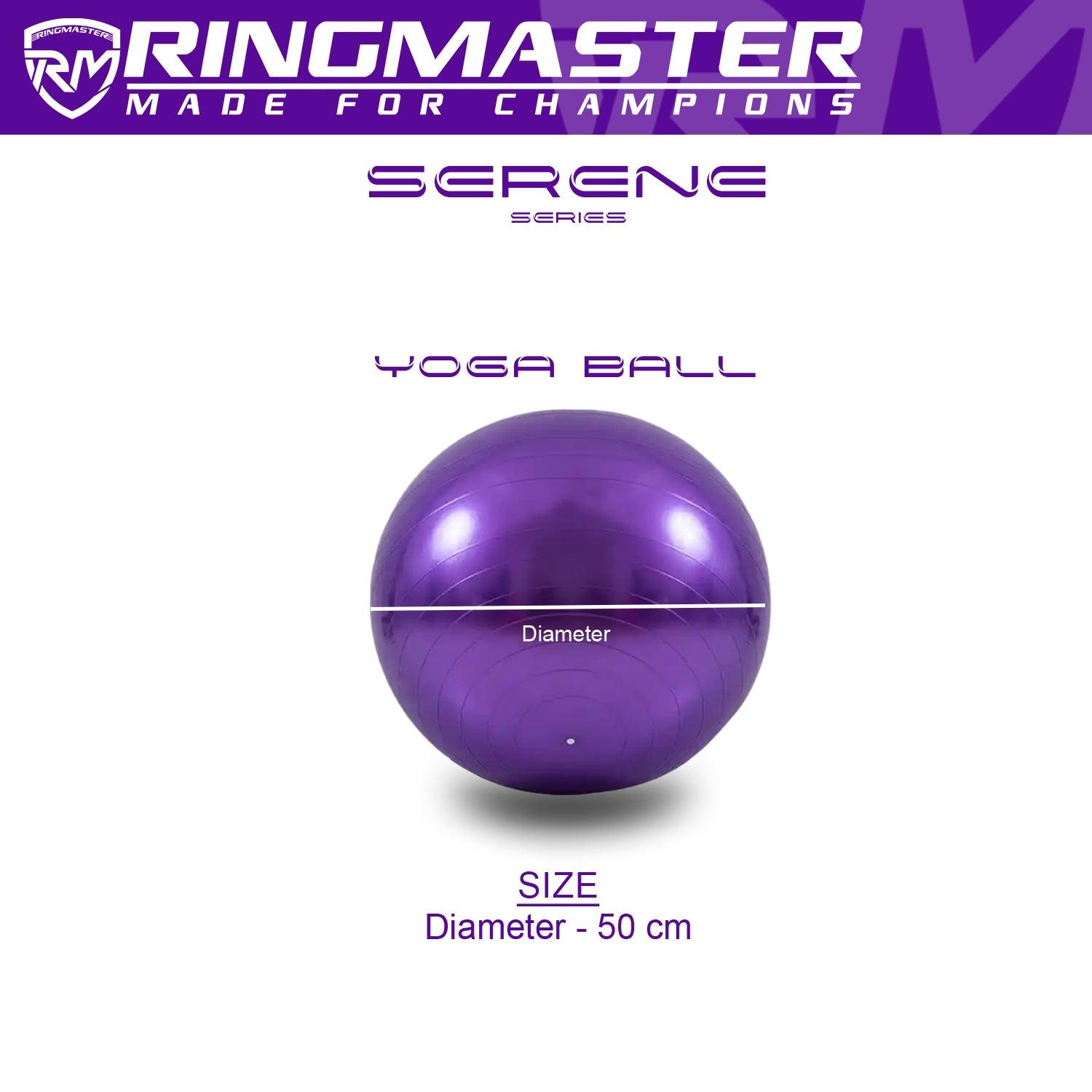 Yoga Balls Serene Series Purple 50cm fitness exercise flexibility gym image 4