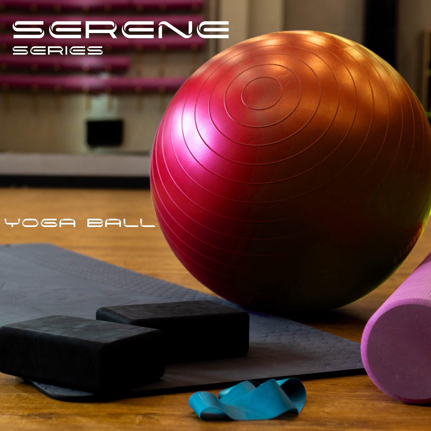Yoga Balls Serene Series Red 70cm fitness exercise flexibility gym image 5
