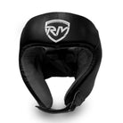 Ringmaster Head guard Boxing, Best boxing head guard, boxing head guard uk, MMA head guard, boxing headgear, Martial Arts head guard, boxing head guard open face, Boxing head guard for sale, face guard boxing, Black Head guard Boxing, RingMaster Sports Open Face Boxing HeadGuard Synthetic Leather Black image 1