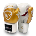 RingMaster Sports Boxing Gloves Superfit Series White Gold Image 2