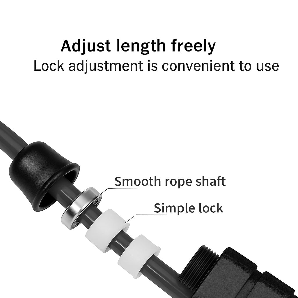 Heavy Duty Adjustable Skipping Rope 3m Black Image 1