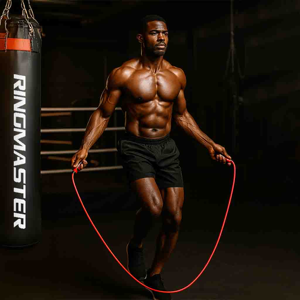 Heavy Duty Skipping Rope 3m Red Image 3