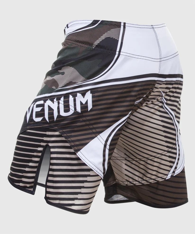 Venum Camo Hero Fightshorts - Green/Brown Image 4