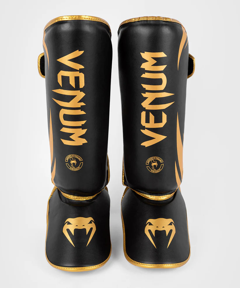 Venum Challenger Standup Shin Guards - Black/Gold Image 4