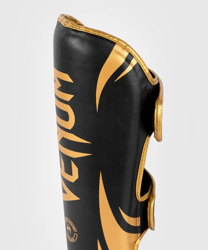 Venum Challenger Standup Shin Guards - Black/Gold Image 5