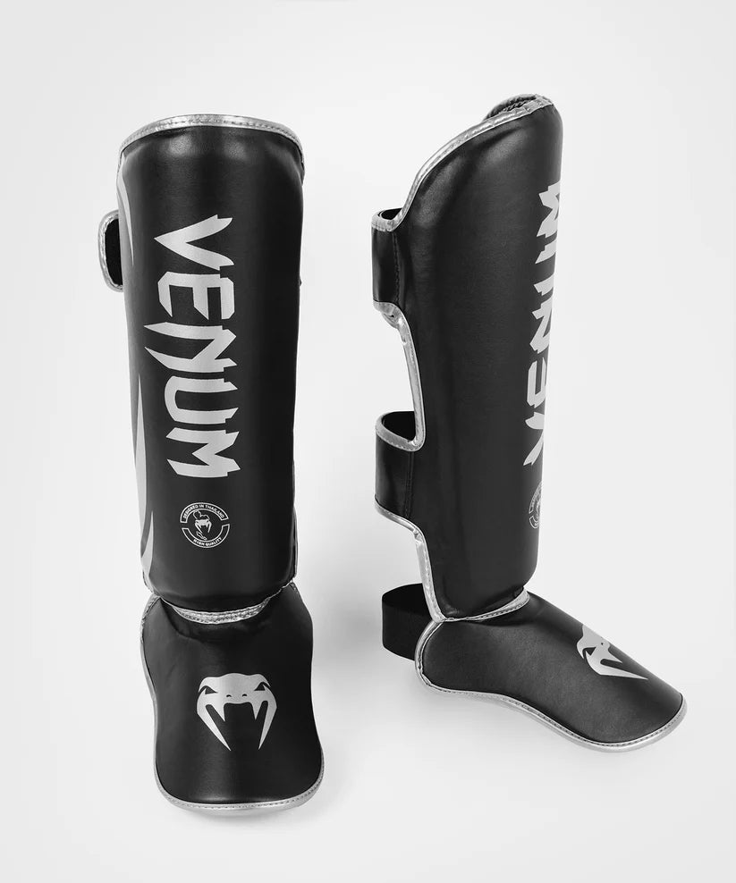 Venum Challenger Standup Shin Guards - Black/Silver Image 2