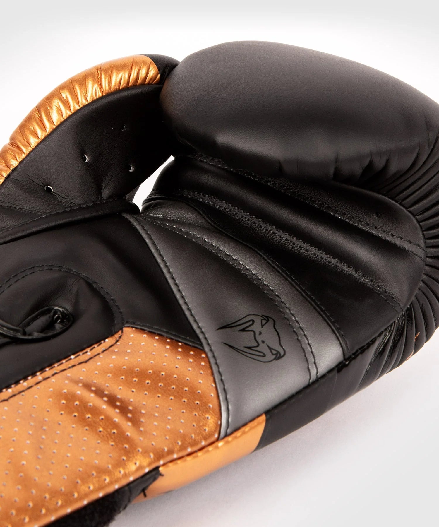 Venum Elite Evo Boxing Gloves - Black/Bronze Image 4