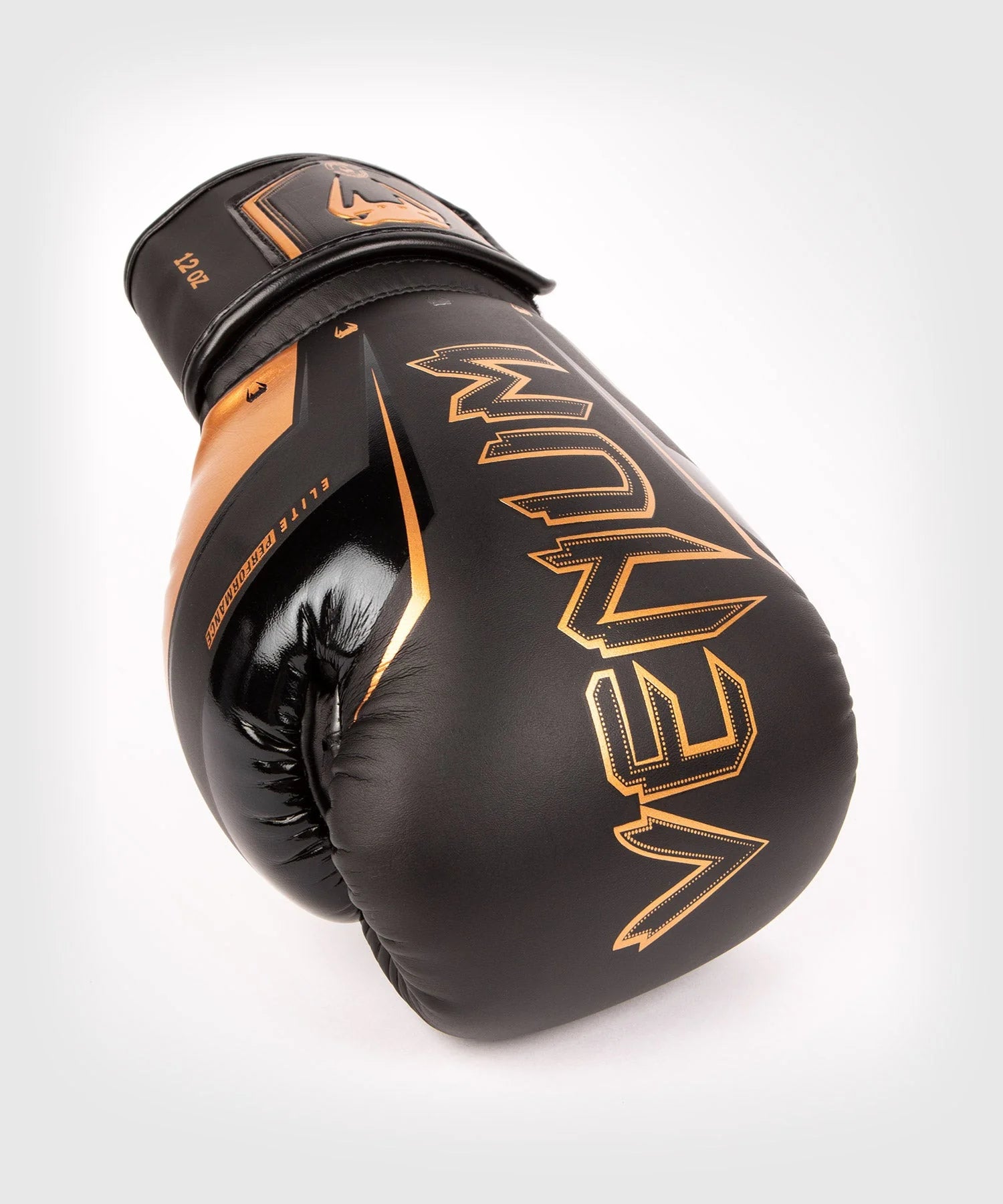 Venum Elite Evo Boxing Gloves - Black/Bronze Image 6