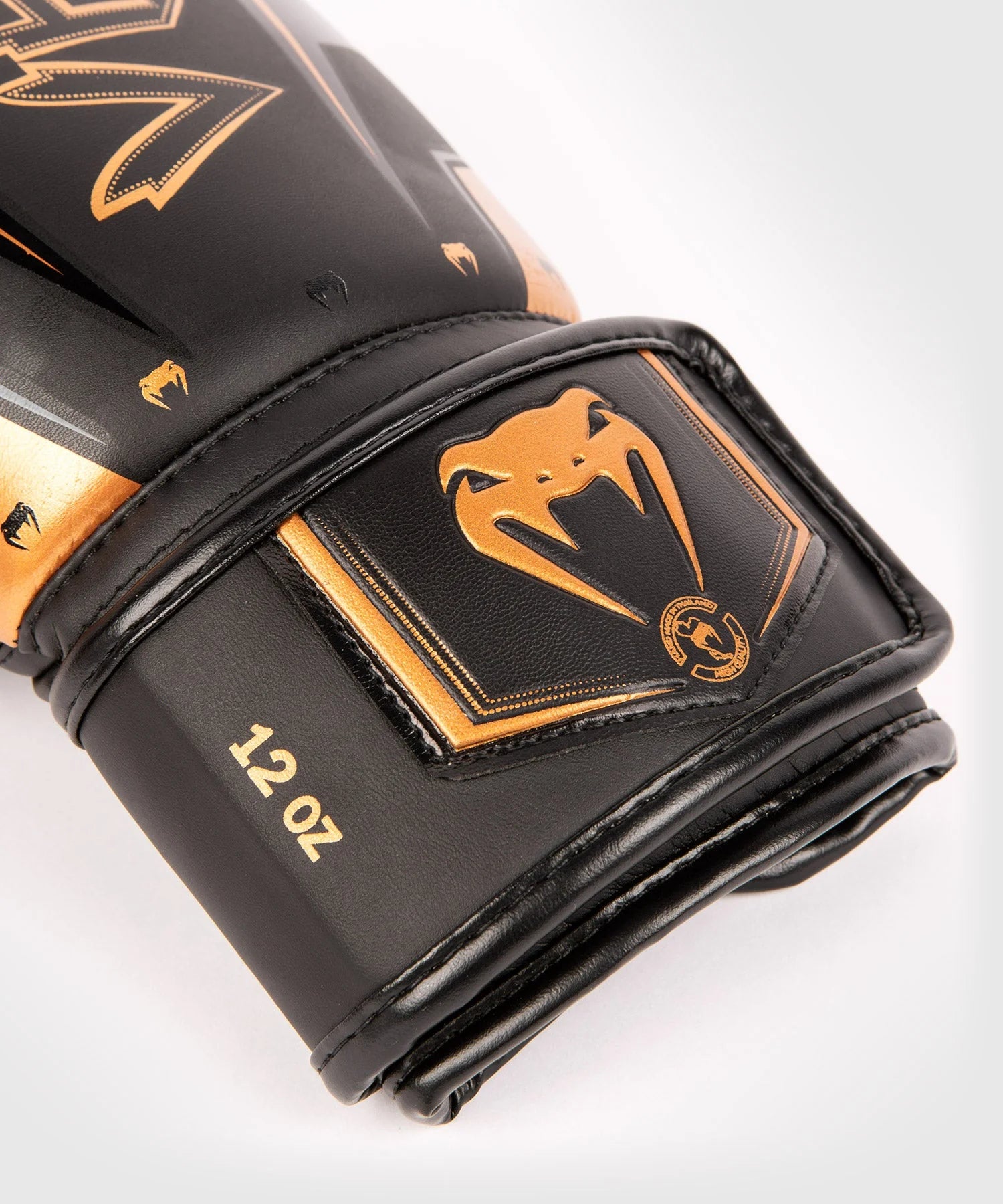 Venum Elite Evo Boxing Gloves - Black/Bronze Image 7