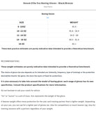 Venum Elite Evo Boxing Gloves - Size Chart