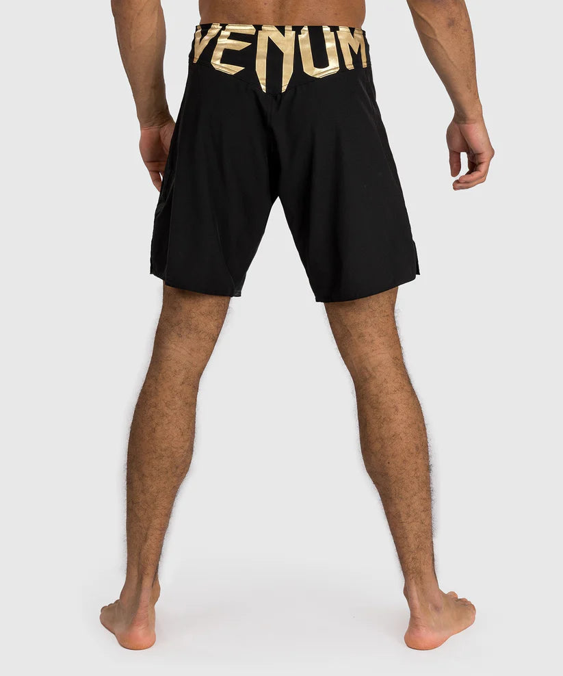 Venum Light 5.0 Fight Shorts - Black/Gold Image 3