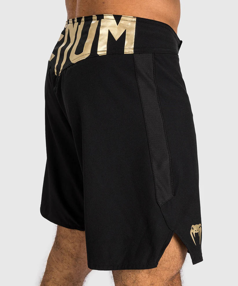 Venum Light 5.0 Fight Shorts - Black/Gold Image 5