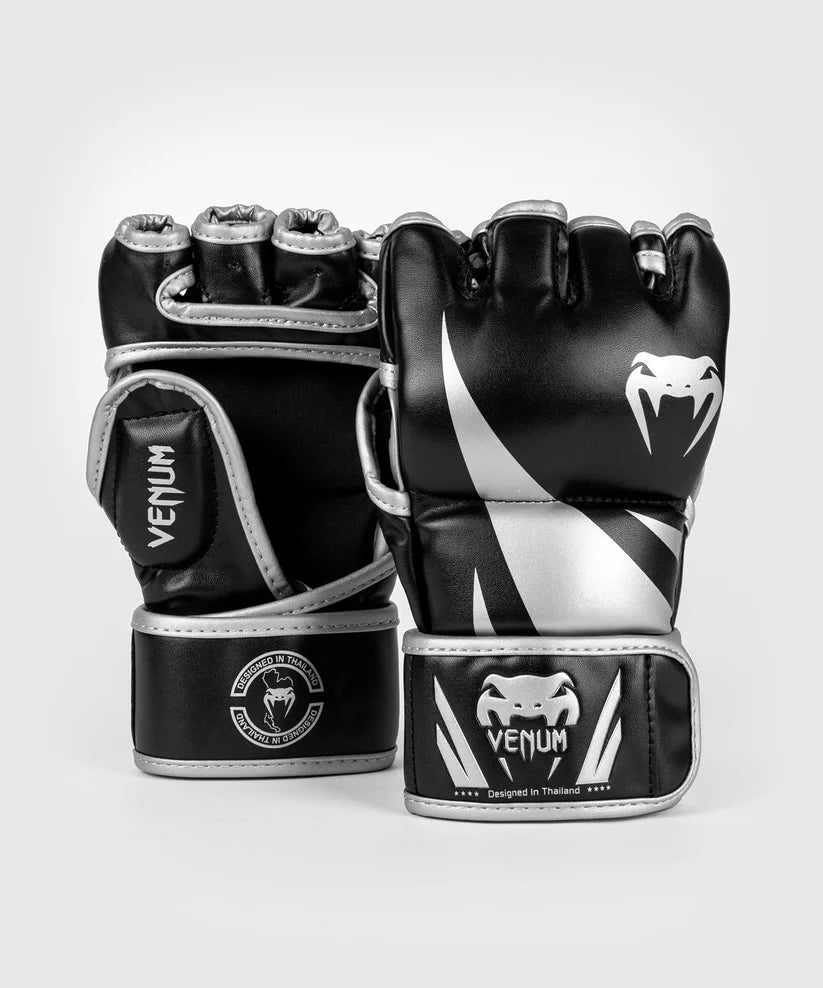Venum Challenger 2.0 MMA Gloves - Black/Silver Image 1