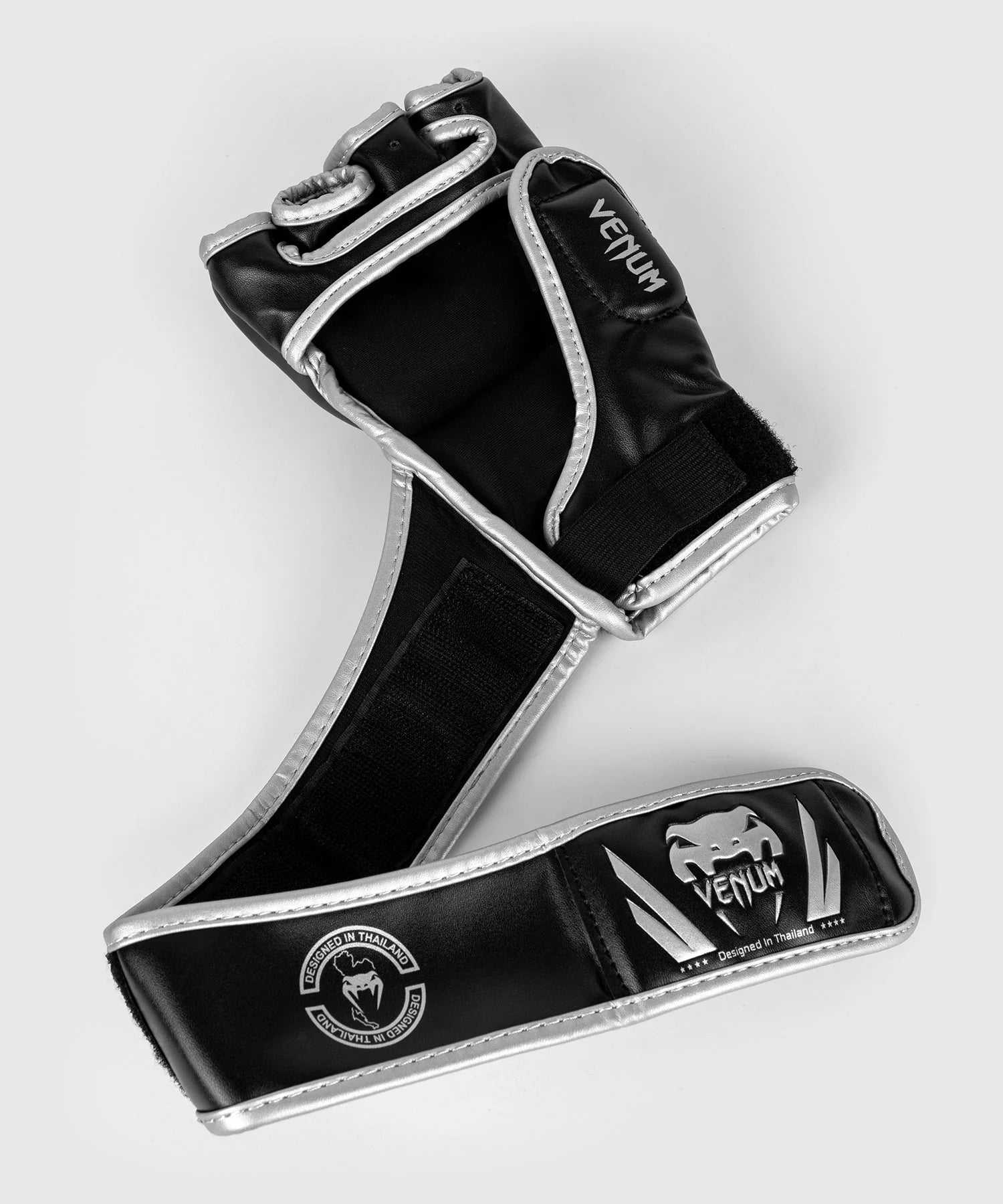 Venum Challenger 2.0 MMA Gloves - Black/Silver Image 6