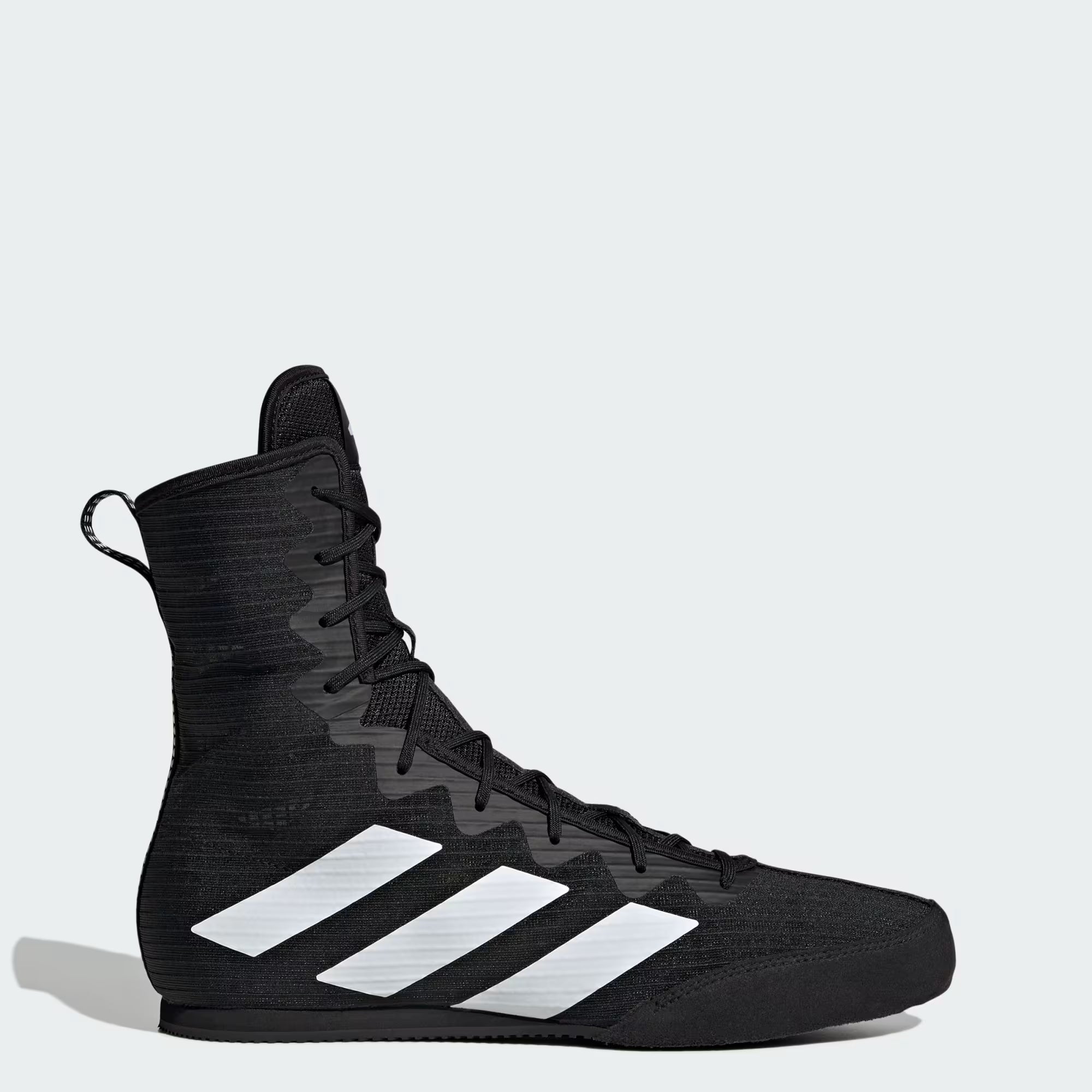 Side profile of adidas Box Hog boxing footwear