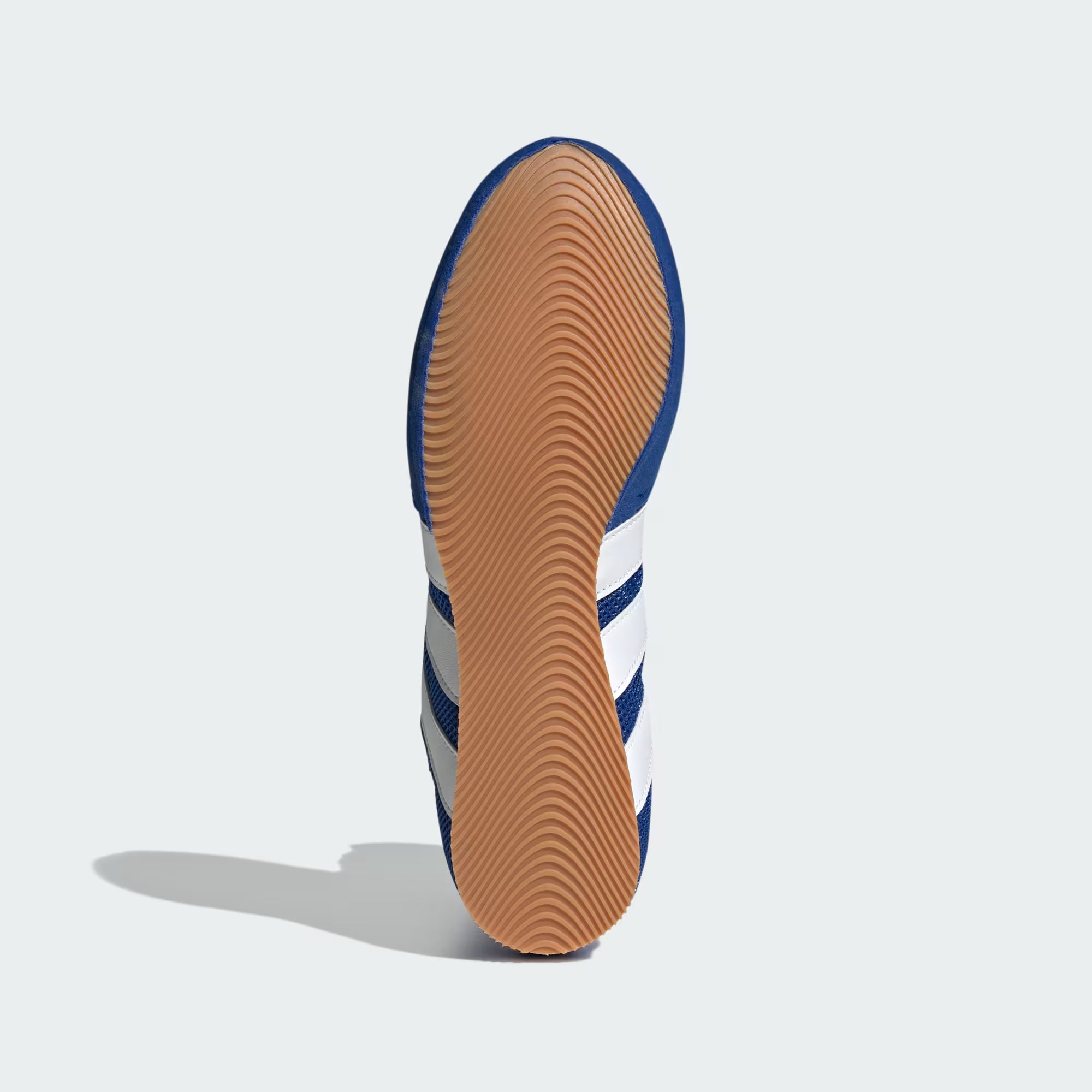 Multidirectional rubber outsole close-up on adidas Box Hog Classic K Kids Boxing Shoes