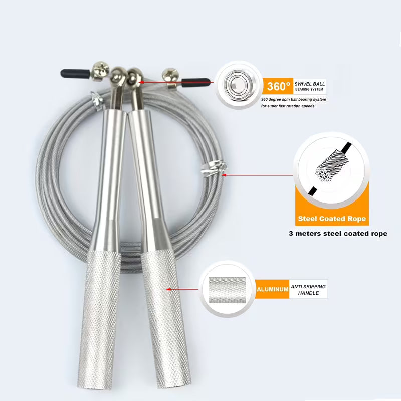adjustable speed rope for boxing and HIIT training