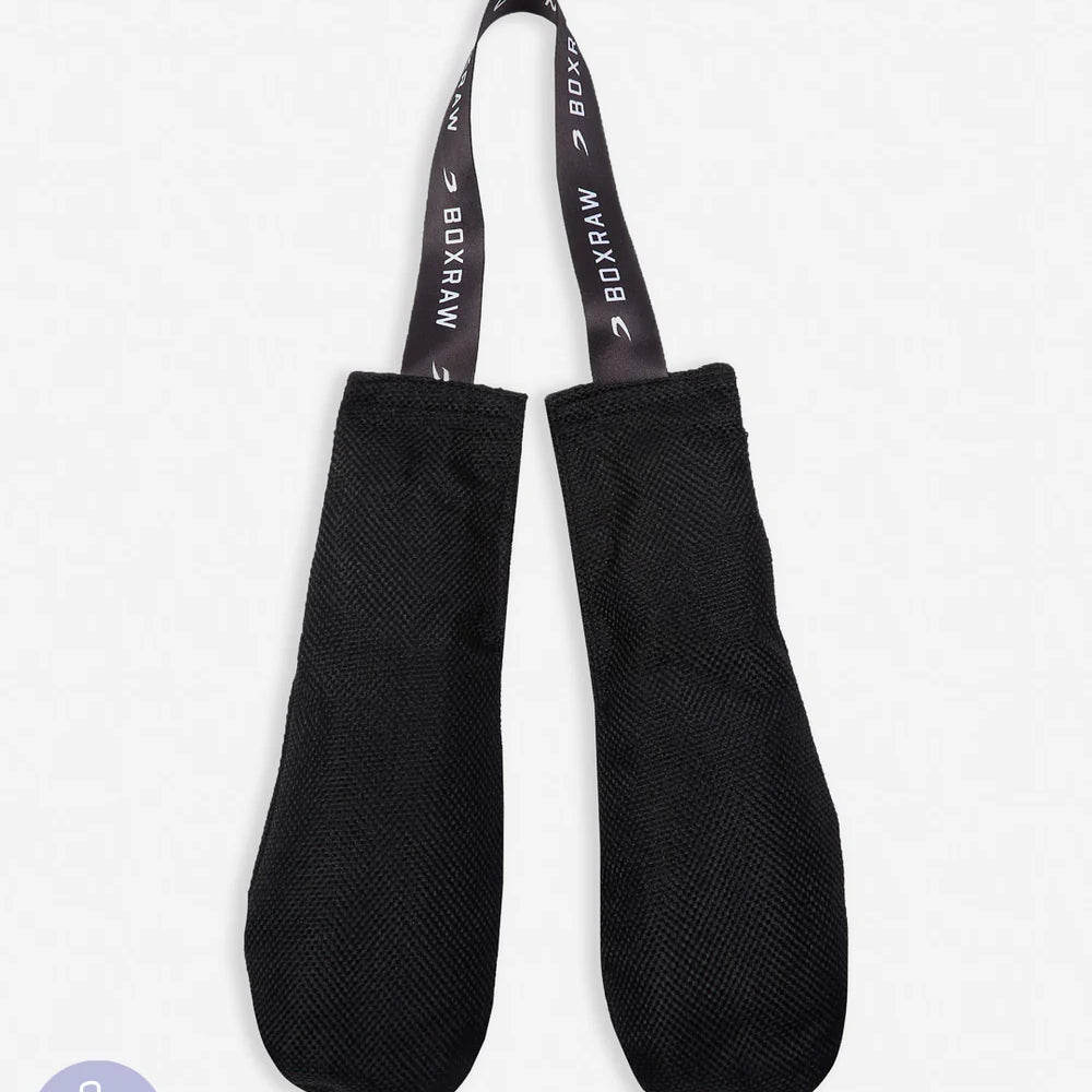 BOXRAW boxing glove deodorisers with lavender scent on plain background