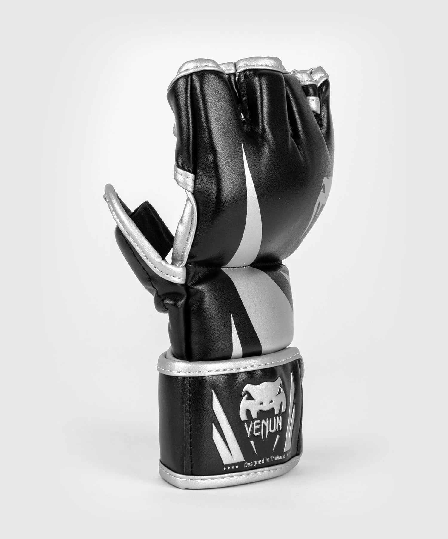 Venum Challenger 2.0 MMA Gloves - Black/Silver Image 2