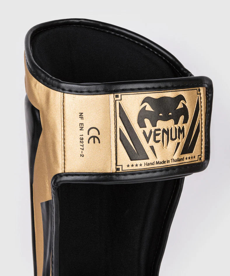 Venum Elite Standup Shinguards - Gold/Black Image 5