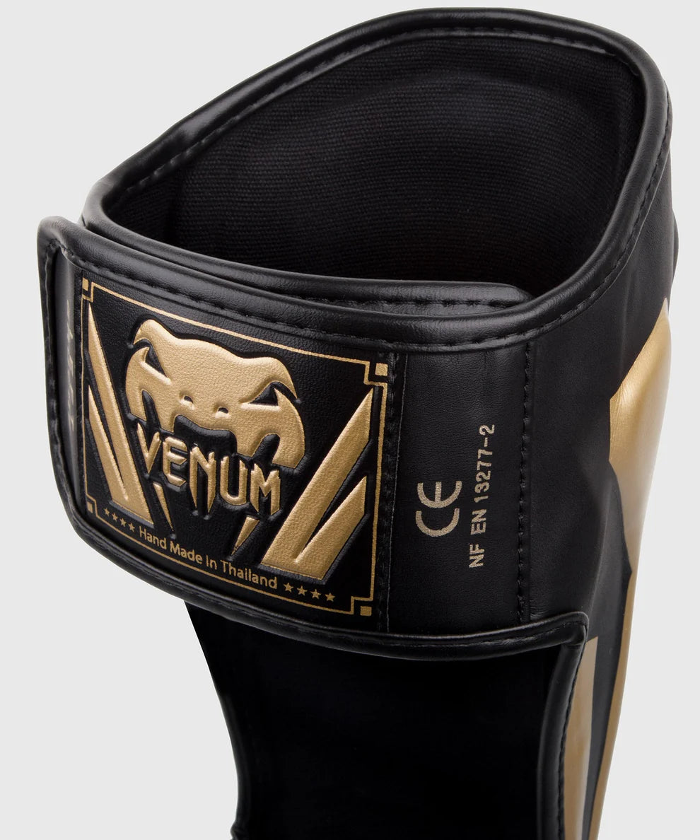 Venum Elite Standup Shinguards - Black/Gold Image 3