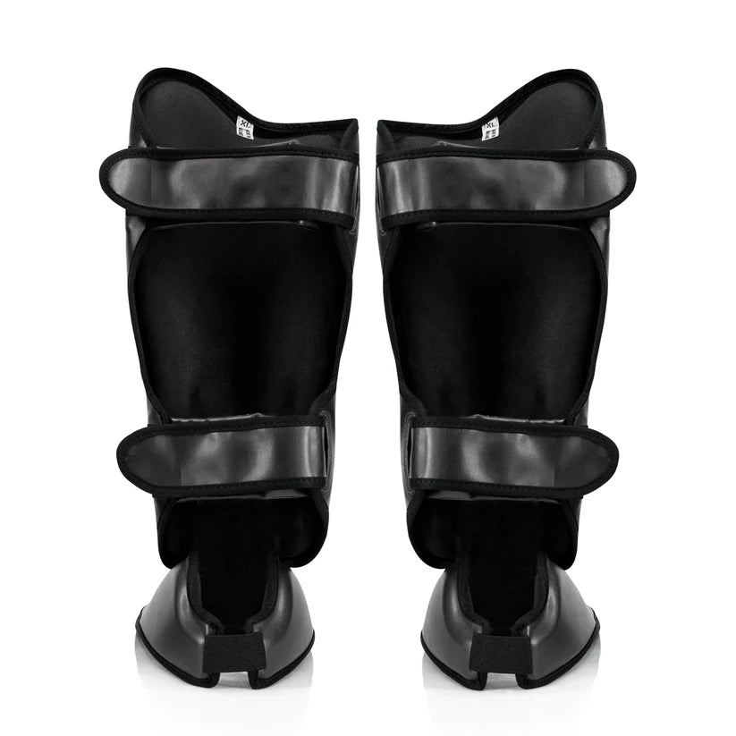 Handmade in Thailand Fairtex shin guards crafted from durable Syntek leather.